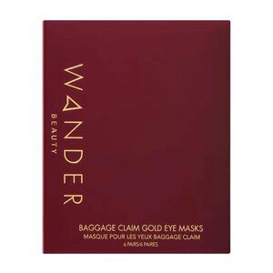 Wander Beauty Baggage Claim Eye Masks - Gold (6 pair)